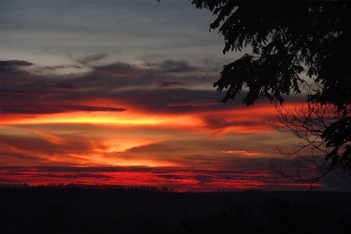 Pôr do sol interior