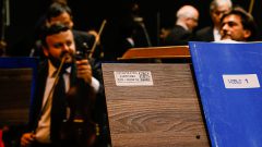 Apresentação da Orquestra Sinfônica da USP regido pelo maestro Willian Coelho na semana de recepção dos calouros do campus de Bauru.