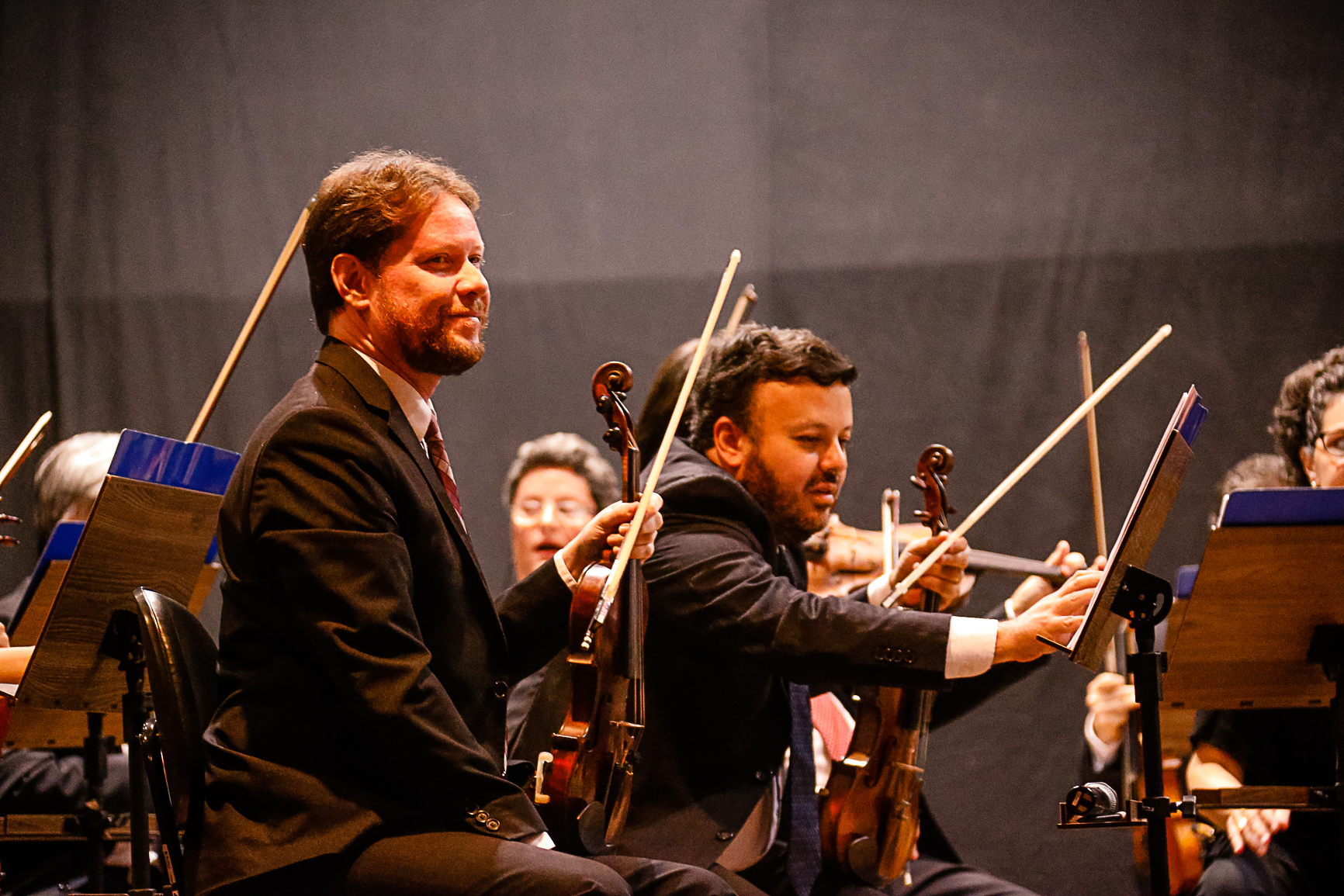 Apresentação da Orquestra Sinfônica da USP regido pelo maestro Willian Coelho na semana de recepção dos calouros do campus de Bauru.