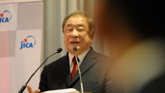 Masato Ninomiya (professor da USP Direito) durante o Lançamento da Catédra Fujita-Ninomiya . Foto: Cecília Bastos/USP Imagem