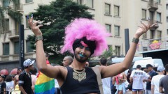 Participante da 20ª da Parada do Orgulho LGBT de São Paulo com o tema "Lei de identidade de gênero, já! - Todas as pessoas juntas contra a Transfobia!" 29.05.2016 foto: Cecília Bastos/Usp Imagens