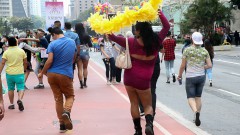 Participantes da 20ª da Parada do Orgulho LGBT de São Paulo com o tema "Lei de identidade de gênero, já! - Todas as pessoas juntas contra a Transfobia!" 29.05.2016 foto: Cecília Bastos/Usp Imagens